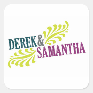 Sticker du logo du Mariage carré