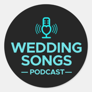 Sticker du logo du podcast des chansons mariages