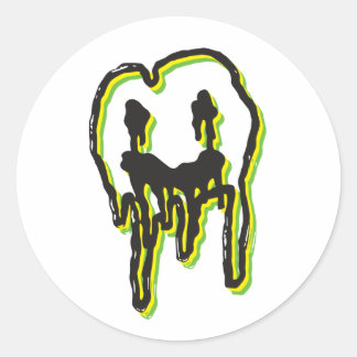 Sticker du logo psychédélique : citron-chaux