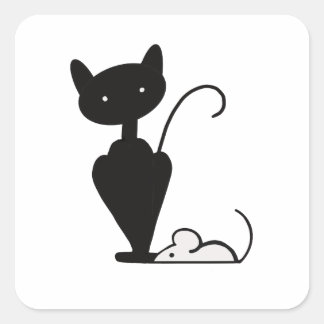 Sticker du logo Qat et souris