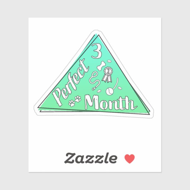 Sticker du mois parfait - Mars (Feuille)