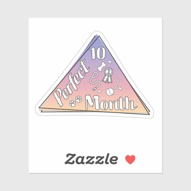 Sticker du mois parfait - Octobre (Feuille)