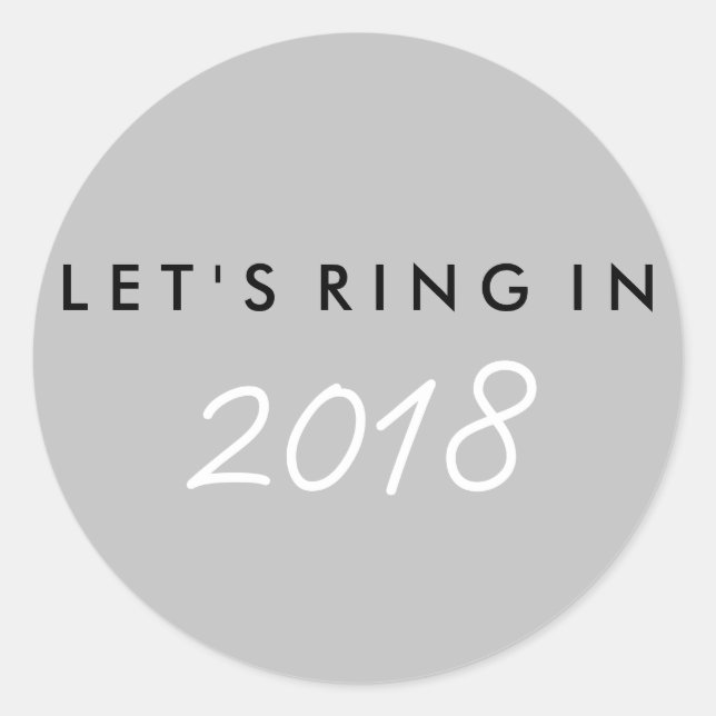 Sticker du réveillon du Nouvel An "Ring In" (Devant)