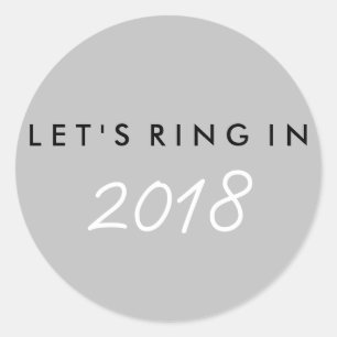 Sticker du réveillon du Nouvel An "Ring In"