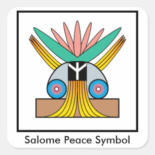 Sticker du symbole de paix de Salome
