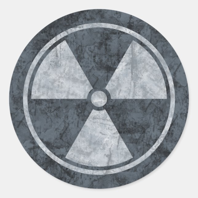 Sticker du symbole de rayonnement en détresse (Devant)