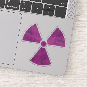 Sticker du symbole de rayonnement en détresse