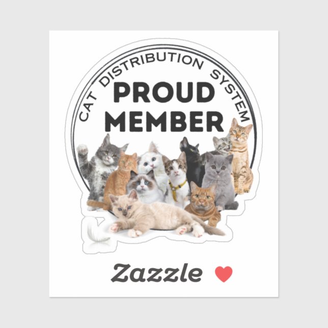Sticker du système de distribution de chats (Feuille)
