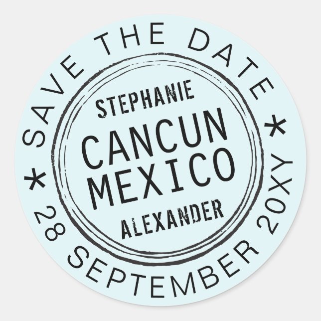 STICKER DU Timbre Passeport - MODIFIER TOUTES LES  (Devant)