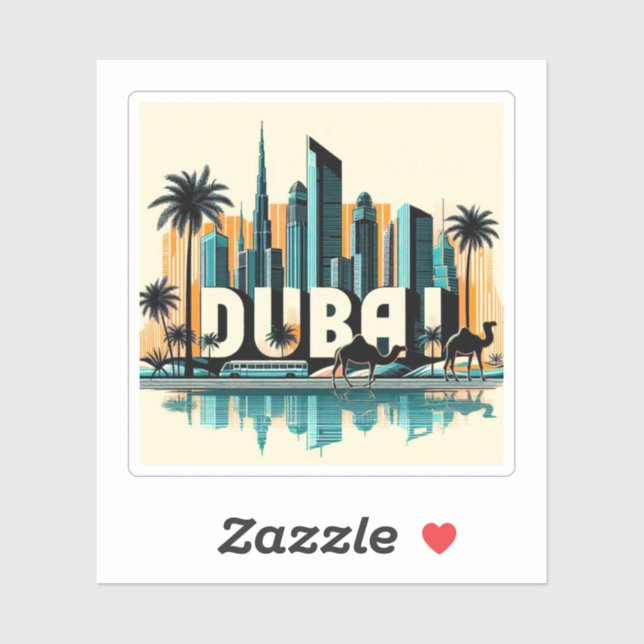 Sticker Dubaï (Feuille)