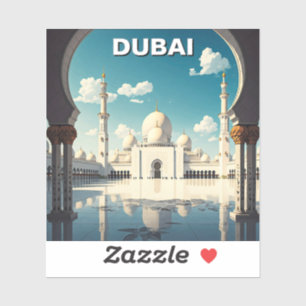 Sticker Dubaï Grande Mosquée des EAU Voyage