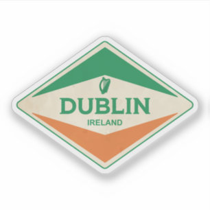 Sticker Dublin Irlande Vintage