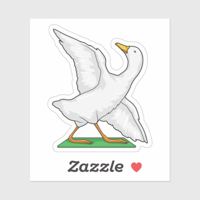 Sticker Duck Yoga Méditation Fitness (Feuille)