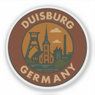 Sticker Duisbourg Allemagne Art de ville
