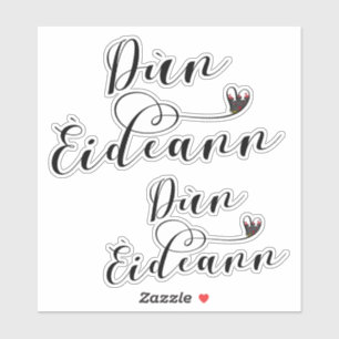 Sticker Dùn Èideann Drapeau Coeur, Édimbourg