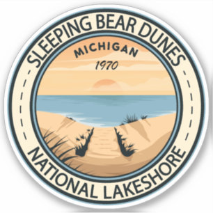 Sticker Dunes de l'ours couchage National Lakeshore Michig