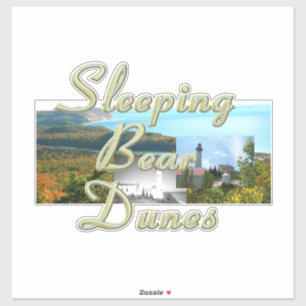 Sticker Dunes d'ours endormi ABH
