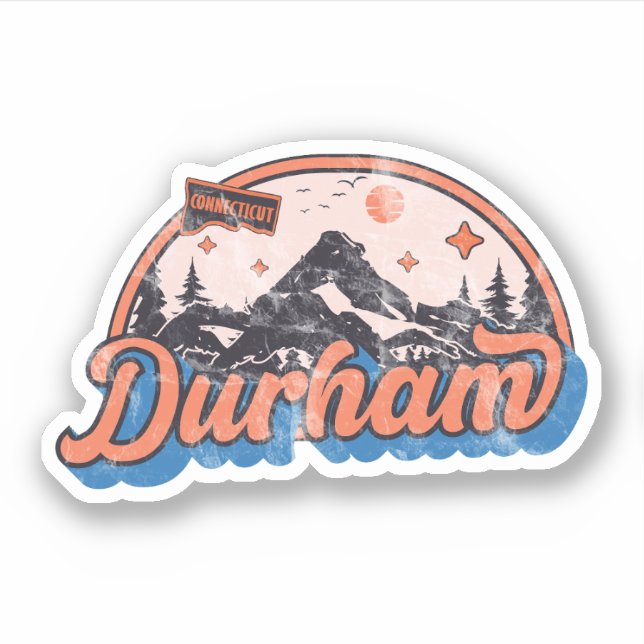 Sticker Durham, Connecticut (Devant)