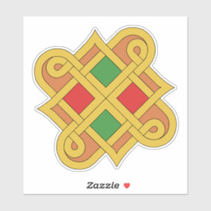 Sticker Durrow Knotwork 2016 Rouge et Vert