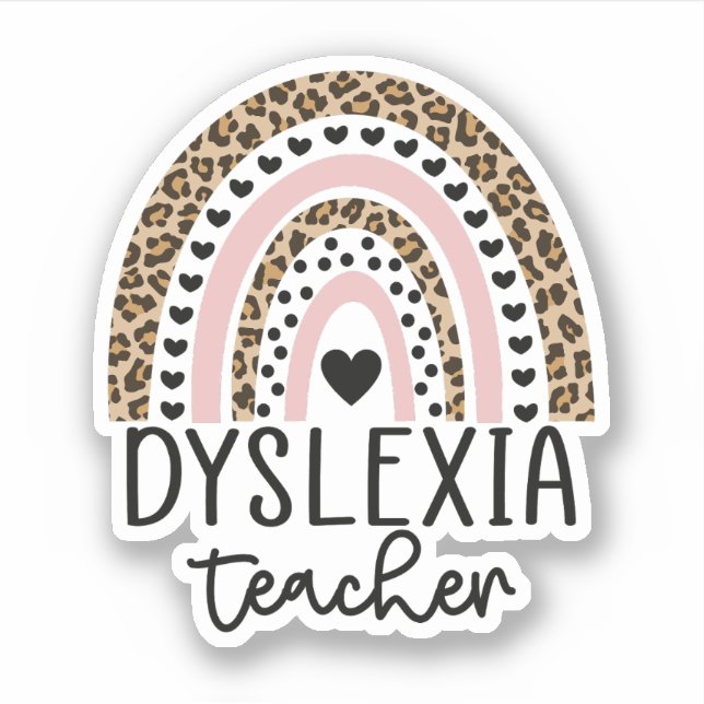 Sticker Dyslexie Mois de sensibilisation à la dyslexie des (Devant)