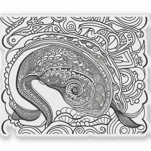 Sticker E.J. Peacock or Vinyl amovible (Devant)