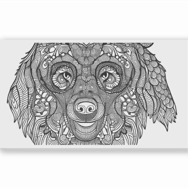 Sticker E.J. Porte Or Visage Vinyle amovible (Devant)