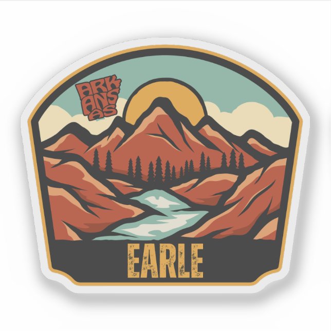 Sticker Earle, Arkansas  (Devant)