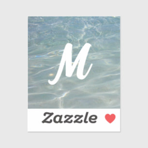 Sticker Eau des Caraïbes Bleu Abstrait Nature