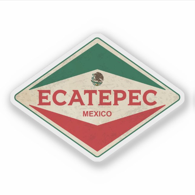 Sticker Ecatepec Mexique Vintage (Devant)