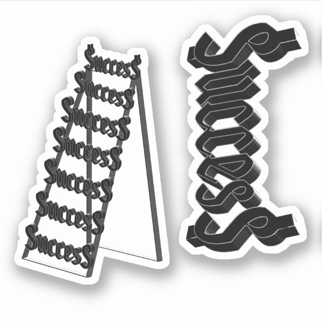 Sticker Échelle de succès (Devant)