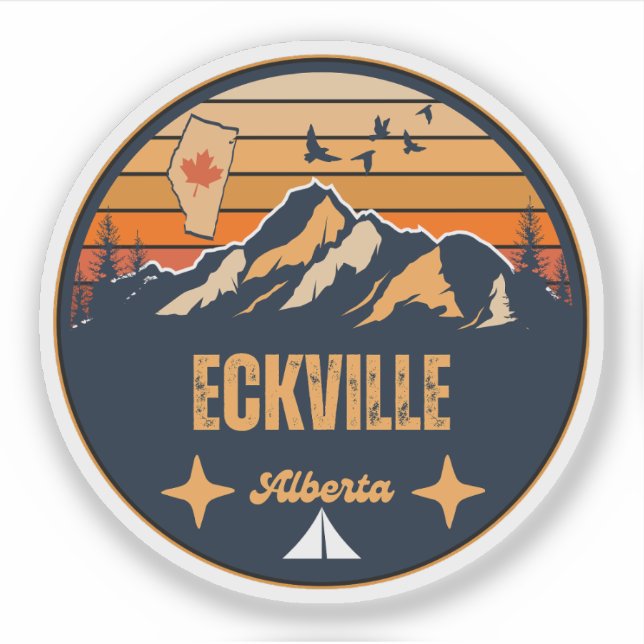 Sticker Eckville (Alberta) (Devant)