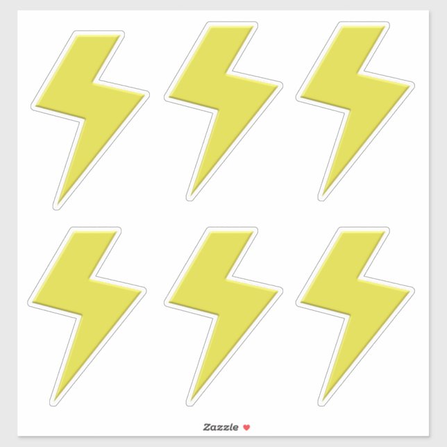 Sticker Éclair x 6 (Feuille)