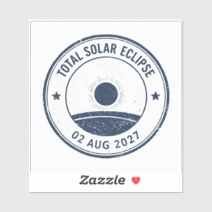 Sticker Éclipse solaire du 2 août 2027