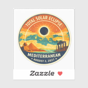 Sticker Éclipse solaire méditerranéenne de 2027