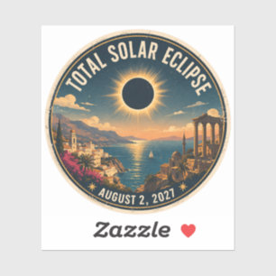 Sticker Éclipse solaire totale 2027