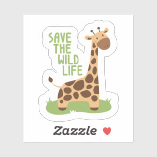Sticker Éco-Personnalisé Sauvez La Faune