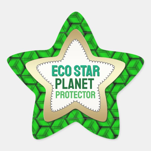 Sticker Eco Star Planet Protector (Devant)