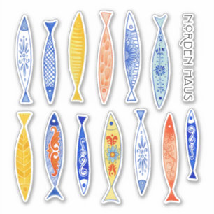 Sticker École d'été du poisson