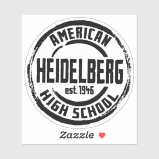 Sticker École secondaire américaine de Heidelberg Autocoll