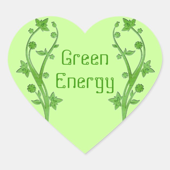 Sticker écologique Energy Heart (Devant)