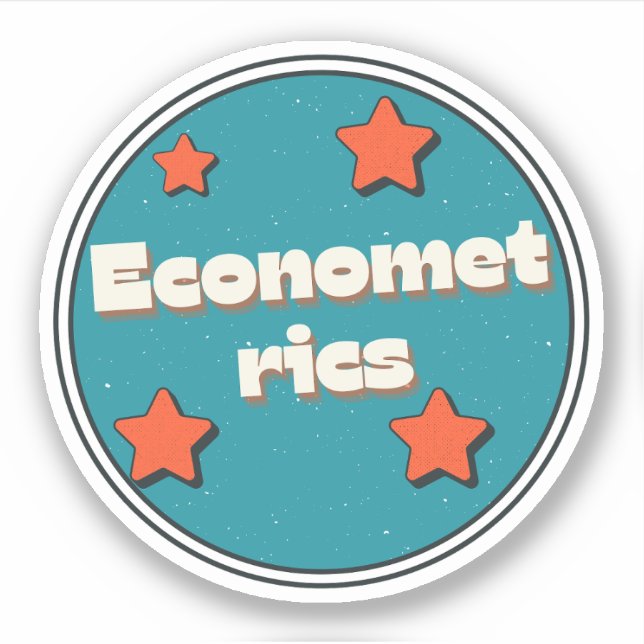 Sticker Économétrie (Devant)