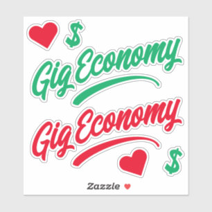 Sticker Économie de Gig