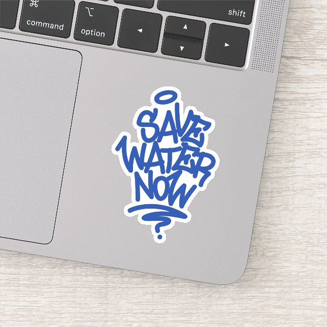 Sticker Économisez de l'eau maintenant (Détail)