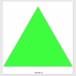 Sticker Écran vert néon moderne Grande flèche triangulaire