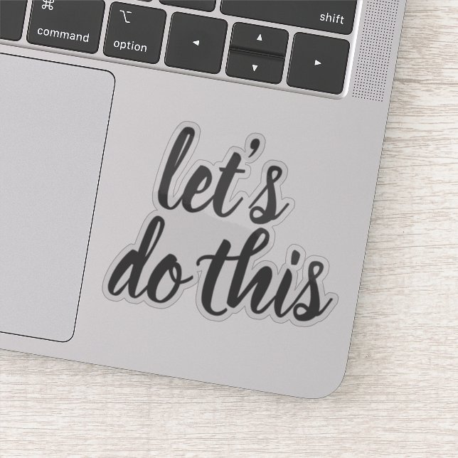 Sticker Écriture élégante Allons-y Motivationnel (Détail)