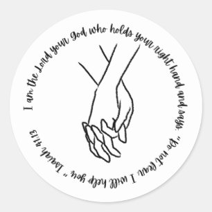 Sticker Écriture (Ésaïe 41:13)