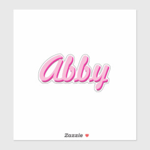 Sticker Écriture manuscrite rose amusant tendance personna