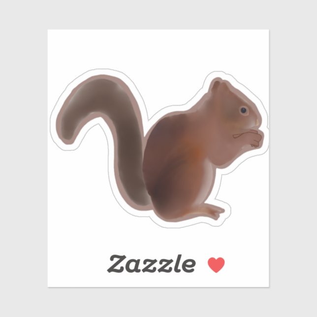 Sticker Écureuil (Feuille)