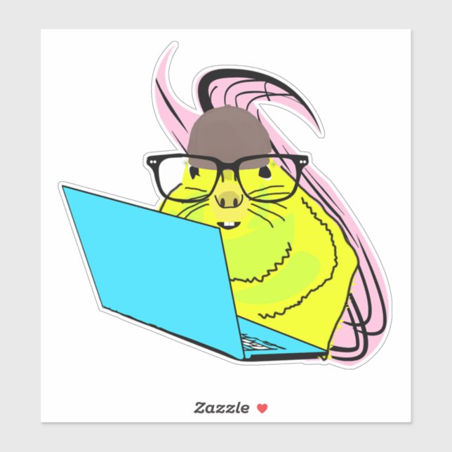 Sticker Écureuil coquin #162 (Feuille)