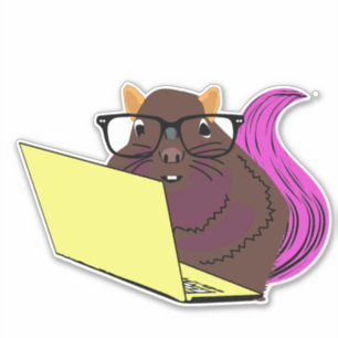 Sticker Écureuil coquin #214